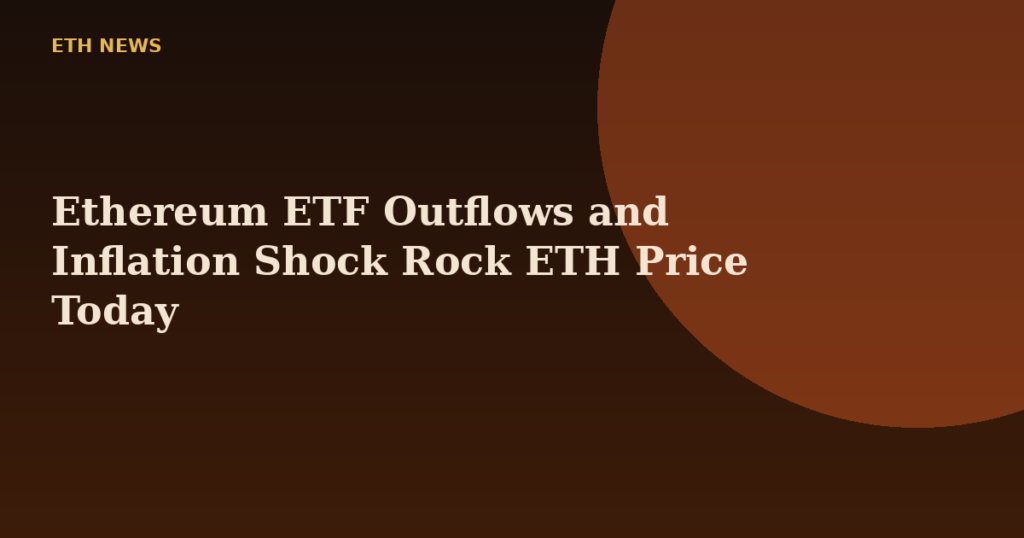 Ethereum ETF Outflows and Inflation Shock Rock ETH Price Today